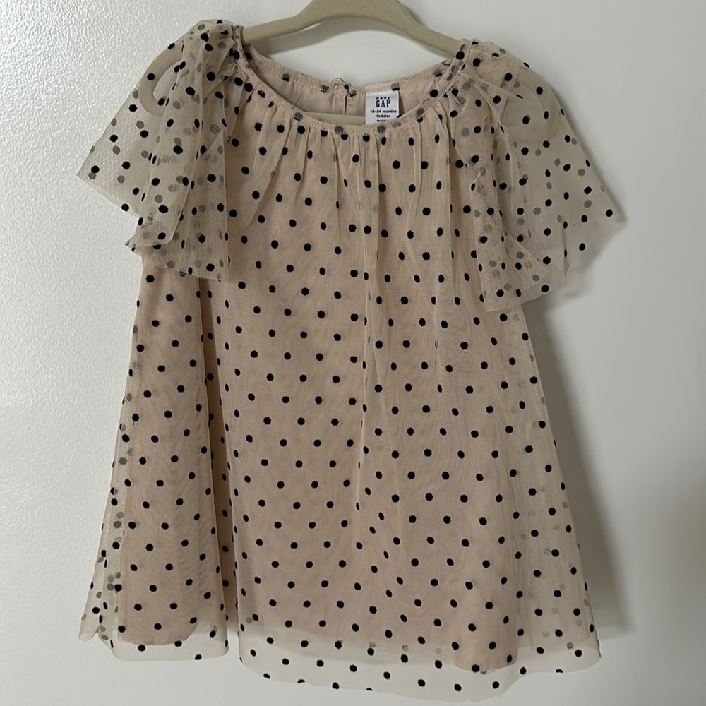 Gap toddler girl polka dot dress 18-24M